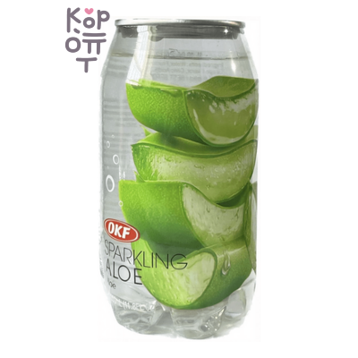OKF Sparkling Aloe - Газированный освежающий напиток, алоэ 350мл.