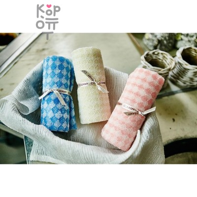 SUNG BO Мочалка для душа Diamond Shower Towel - №153 28 см × 90 см средней жесткости, нейлон, полиэстер