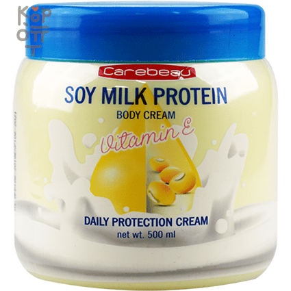 Carebeau Soy Milk Protein Body Cream - Крем для тела с соевым протеином, 500мл.    , купить с доставкой на дом фото 1 — Корейские товары для всей семьи(КорОпт)