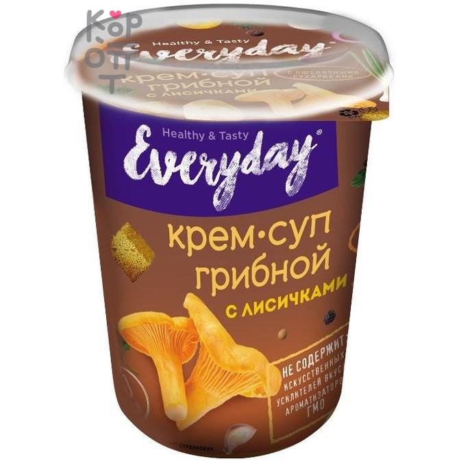 Крем-суп грибной с лисичками и пшеничными сухариками Everyday