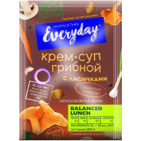 Everyday Крем-суп грибной с лисичками и пшеничными сухариками