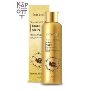 Deoproce Multi-function Snail Recovery Toner — Тонер для лица с муцином улитки, 210 мл