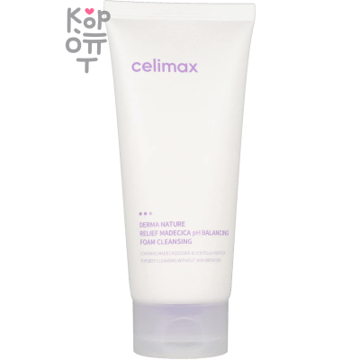 Celimax Derma Nature Relief Madecica pH Balancing Foam Cleansing - Слабокислотная очищающая пенка для проблемной кожи 150мл.
