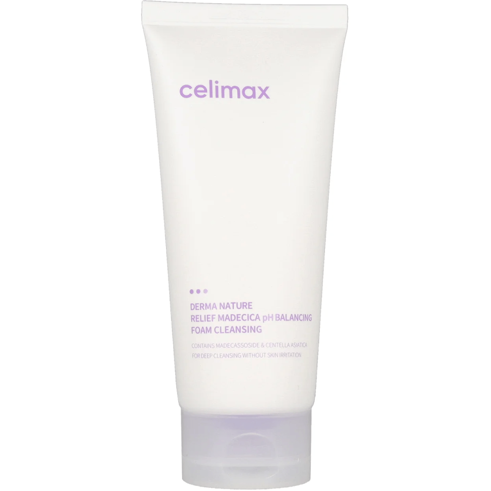 Celimax Derma Nature Relief Madecica pH Balancing Foam Cleansing - Слабокислотная очищающая пенка для проблемной кожи 150мл.