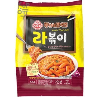 OTTOGI Рисовые клецки (топокки) с острым соусом Rice Tteok-bokki 426гр. (2 порции)