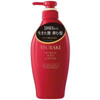 SHISEIDO TSUBAKI Premium Moist & Repair Shampoo - Увлажняющий шампунь для сухих волос с Маслом Камелии 450мл.