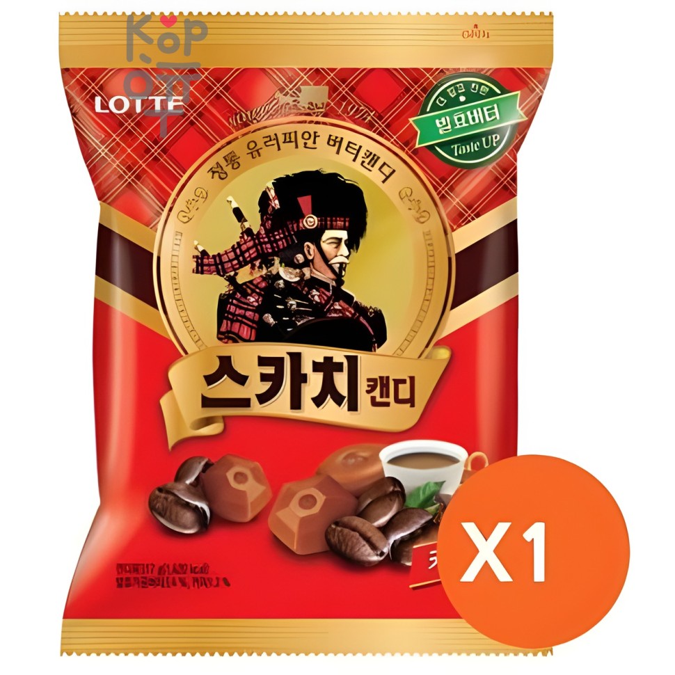 LOTTE Scotch Coffee Candy - Карамель Леденцовая, Скотч КОФЕ, 157гр.
