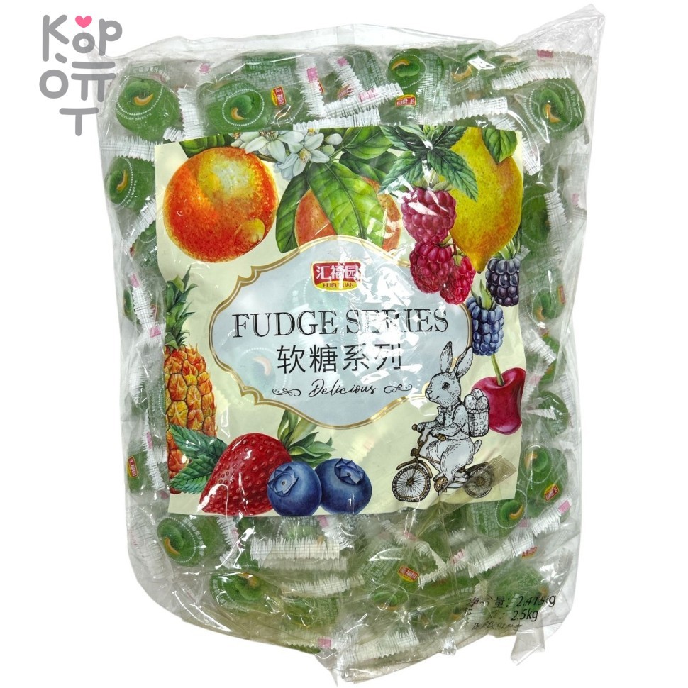 Мармелад Fudge со вкусом Яблока и банана, 2,5кг, купить с доставкой на дом фото 1 &mdash; Корейские товары для всей семьи(КорОпт)