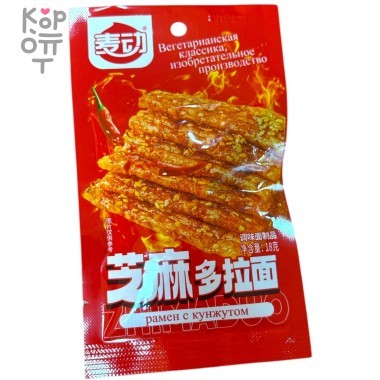 Снэк ZaimaO вегетарианские закуски, со вкусом рамена с кунжутом &mdash; Корейские товары для всей семьи(КорОпт)