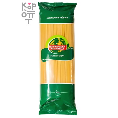 Солнечная Вермишель Длинная - Макаронные изделия 900гр., Коробка 16шт.