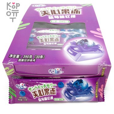 Жевательная конфета тянучка Shandong Foods Yogurt Помадка со вкусом Голубики &mdash; Корейские товары для всей семьи(КорОпт)