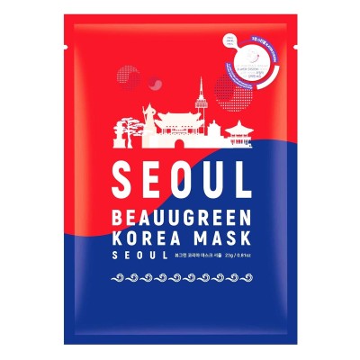 Korea Mask Seoul — Маска для лица тканевая омолаживающая с женьшенем, 23 мл