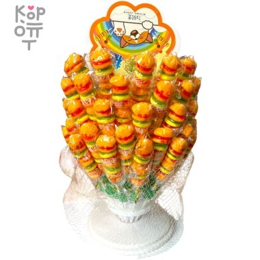 Мармелад жевательный гамбургер на палочке Huitong — Корейские товары для всей семьи(КорОпт)