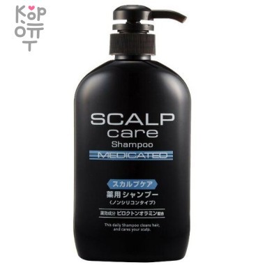 Kumano Scalp Care Medicated Shampoo - Лечебный, увлажняющий шампунь для ухода за кожей головы, без силикона. &mdash; Корейские товары для всей семьи(КорОпт)