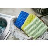 SB CLEAN&CLEAR - Скраббер для мытья посуды №381 "Quilting" - 11смх14см из нейлона и полиэстера, 2шт., купить с доставкой на дом фото 5 — Корейские товары для всей семьи(КорОпт)
