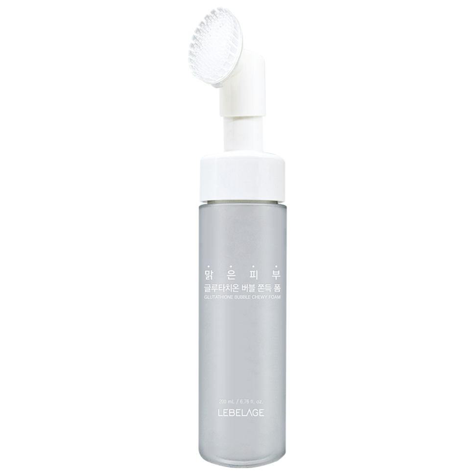 LEBELAGE Glutathione Bubble Chewy Foam — Пузырьковая пенка для умывания с глутатионом, 200 миллилитров