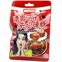 Кислые конфеты Tianxsin Filled Hard Candy с наполнением и взрывным вкусом Колы