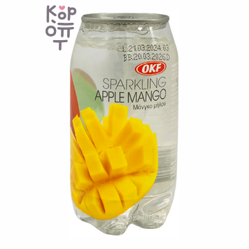 OKF Sparkling Apple Mango - Газированный освежающий напиток, яблоко-манго 350мл.
