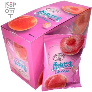 Мягкая конфета Shun Long со вкусом белого персика и нугой со вкусом сыра — Корейские товары для всей семьи(КорОпт)