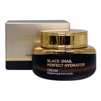 Eshumi Black Snail Perfect Hydrator Cream - Увлажняющий крем для лица с Муцином Улитки, 55 мл