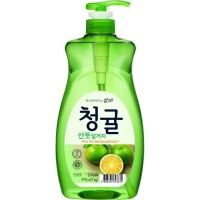 CJ LION Fresh Green Tangerine - Средство для посуды, фруктов, овощей - Зелёный мандарин с Чеджу 1kg