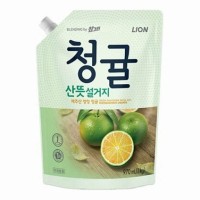 CJ LION Blending Fresh Green Tangerine - Средство для посуды, фруктов, овощей - Зелёный мандарин с Чеджу, 1 кг
