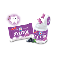 Резинка жевательная с голубикой и мятой Xylitol Blueberry Mint Lotte, 11,6гр. в блистере 10шт.