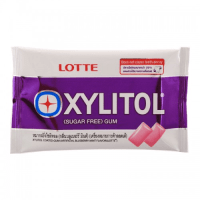 Резинка жевательная с голубикой и мятой Xylitol Blueberry Mint Lotte, 11,6гр. в блистере 10шт.
