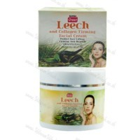 Banna Firming Facial Cream Leech and Collagen - Укрепляющий крем для лица Пиявки, Коллаген, 100мл. 