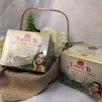 Banna Firming Facial Cream Leech and Collagen - Укрепляющий крем для лица Пиявки, Коллаген, 100мл. 