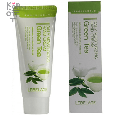 Lebelage Daily Moisturizing Green Tea Hand Cream - Увлажняющий крем для рук с экстрактом Зеленого Чая 100мл. — Корейские товары для всей семьи(КорОпт)