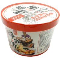 Лапша быстрого приготовления HAIWEIYIJIA "Мама зовет тебя на ужин" со вкусом кислого супа с креветками, 118гр.