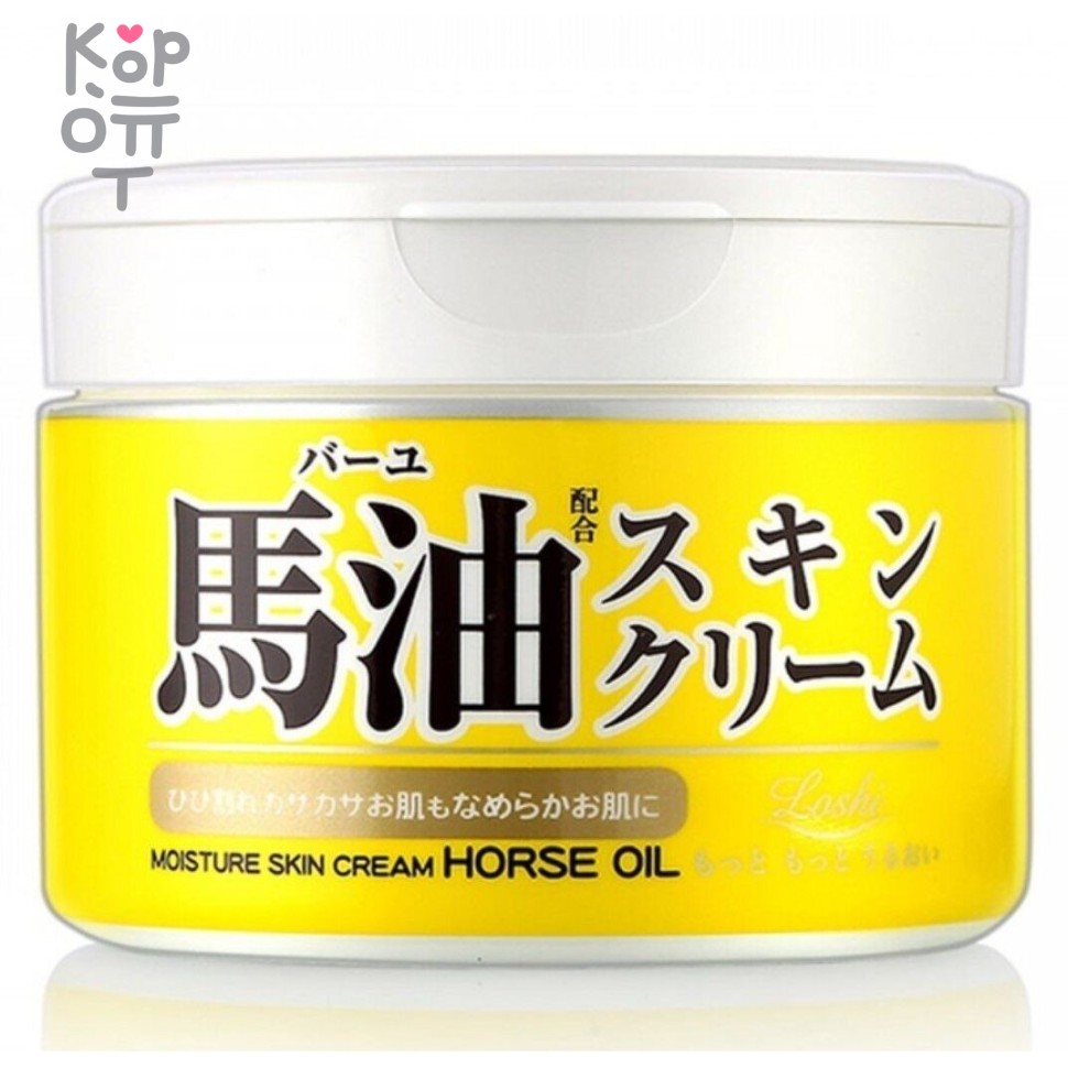 Cosmetex Roland Loshi Moisture Skin Cream Horse Oil - Увлажняющий крем для тела с Лошадиным Маслом 220гр., купить с доставкой на дом фото 1 — Корейские товары для всей семьи(КорОпт)