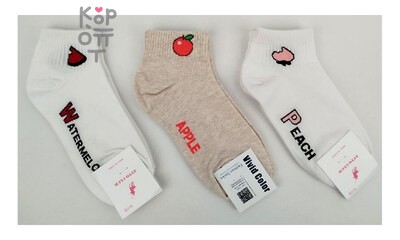 Kikiya Socks - женские средние носки с фруктами, артикул 80159