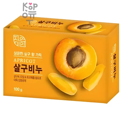 Mukunghwa Rich Apricot Soap - Восстанавливающее туалетное мыло с маслом абрикоса 100гр.
