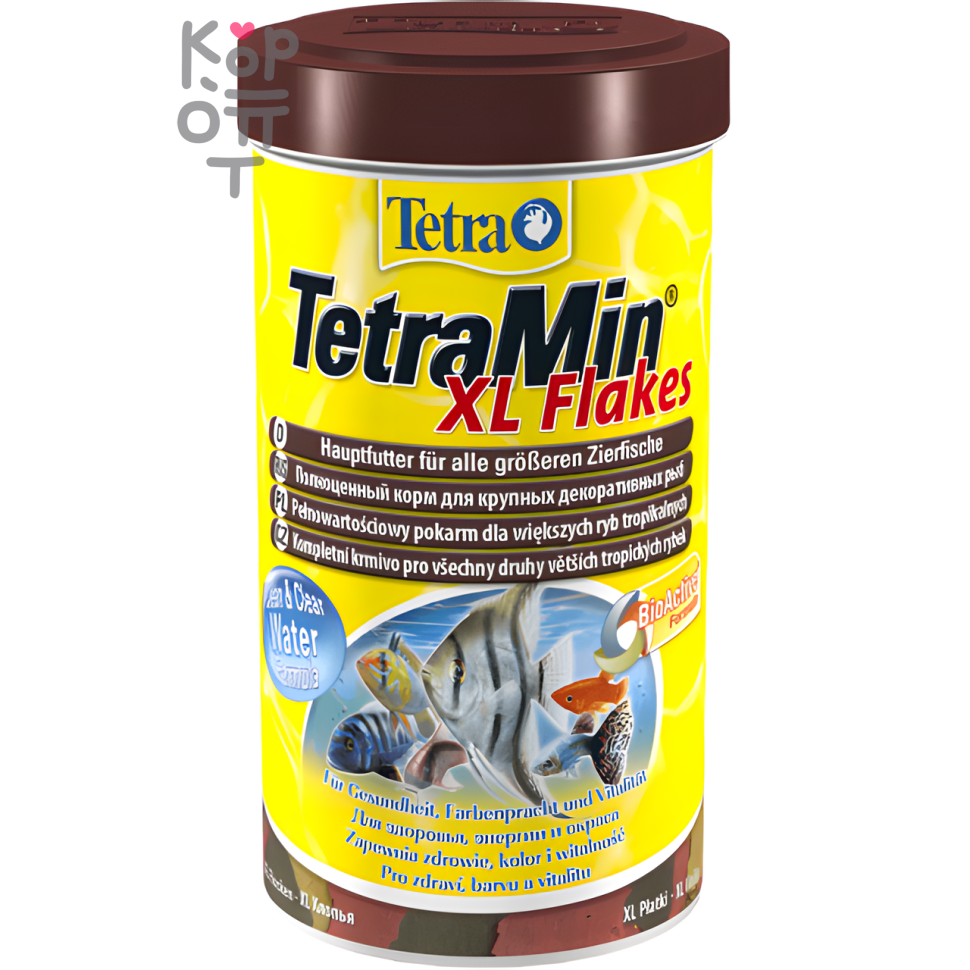 TetraMin XL корм для всех видов рыб крупные хлопья