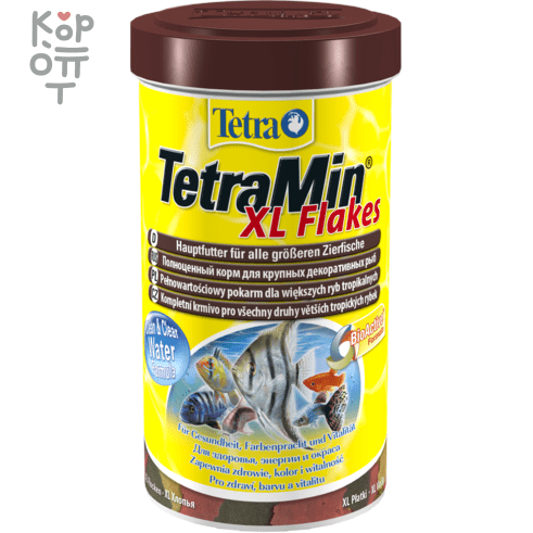 TetraMin XL корм для всех видов рыб крупные хлопья 500 мл