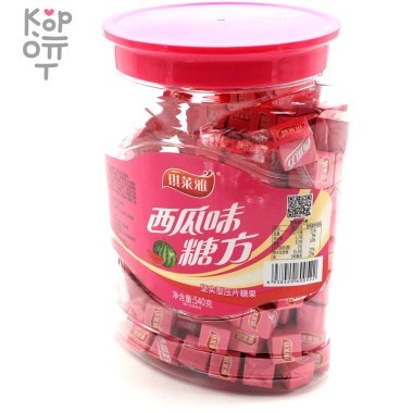 Жевательные конфеты Qilaiya Арбузный Кубик, 540гр. — Корейские товары для всей семьи(КорОпт)