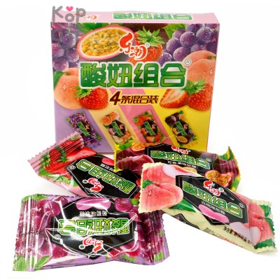 Мармелад жевательный SourGirls Четыре кислых вкуса(Клубника, Персик, Виноград, Маракуйя)