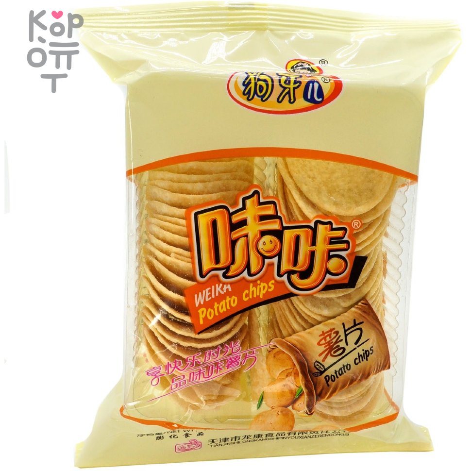 Картофельные чипсы Weika chips оригинальные, 98гр. по цене 140 руб. в  интернет магазине Корейские товары для всей семьи(КорОпт)