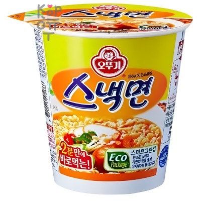 Ottogi Snack Ramen Лапша со вкусом говядины 62гр.