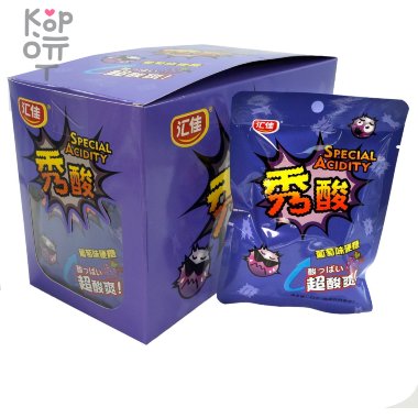 Кислая карамель YinYi Special Acidity Candy - с леденящим вкусом Винограда &mdash; Корейские товары для всей семьи(КорОпт)