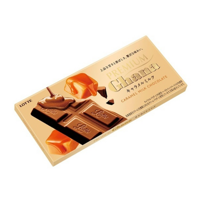 Lotte Ghana Premium Caramel Milk — Шоколад ГАНА Премиум карамельно-молочный, 70 г