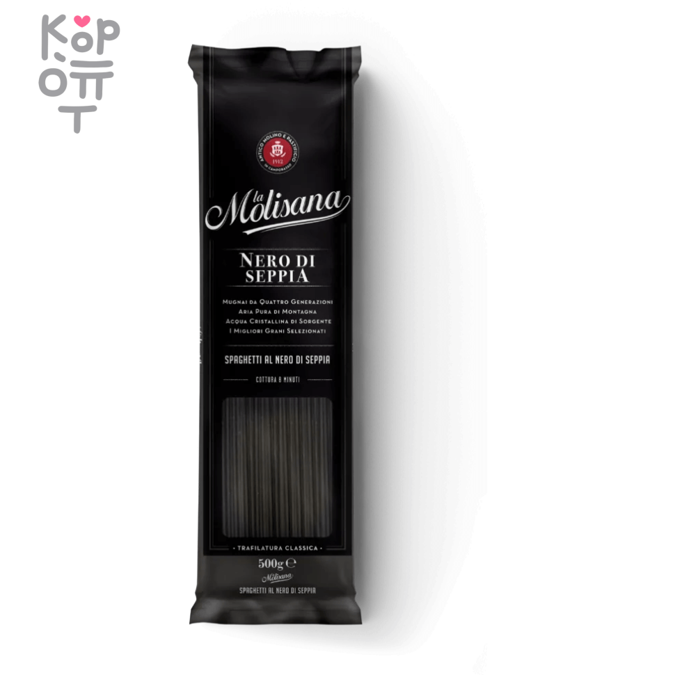 Спагетти с чернилами каракатицы, La Molisana, 500гр., купить с доставкой на дом фото 1 &mdash; Корейские товары для всей семьи(КорОпт)