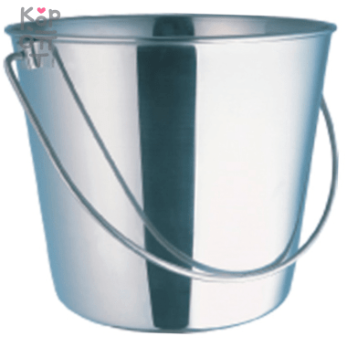 Mr.Kranch Ведро из нержавеющей стали с креплением для клеток и вольеров. — Корейские товары для всей семьи(КорОпт)