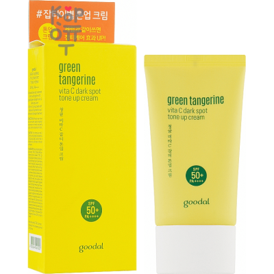 GOODAL Green Tangerine Vitamin C Tone Up Cream SPF50+ PA50++++ - Солнцезащитный крем с осветляющим эффектом 50мл.
