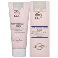 Grace Day Pink Clay Anti-Trouble Facial Foam - Пенка для умывания с розовой глиной 180мл.