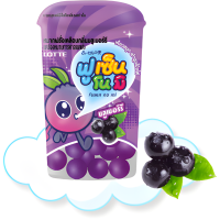 Резинка жевательная драже с голубикой Fusen No Mi Blueberry Lotte, 15гр.