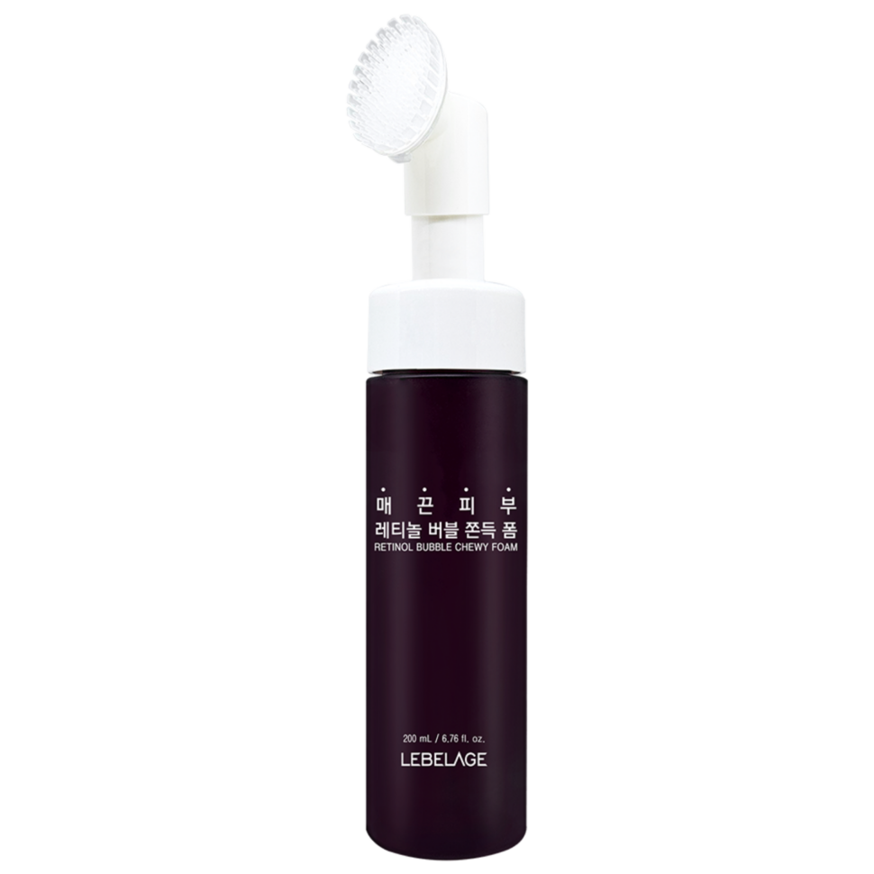 LEBELAGE Retinol Bubble Chewy Foam — Пузырьковая пенка для умывания с ретинолом, 200 миллилитров