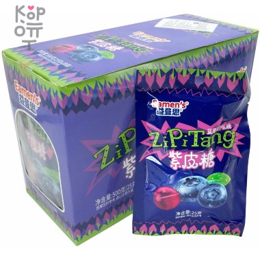 Карамель Eamen's ZiPiTang со вкусом Черники &mdash; Корейские товары для всей семьи(КорОпт)